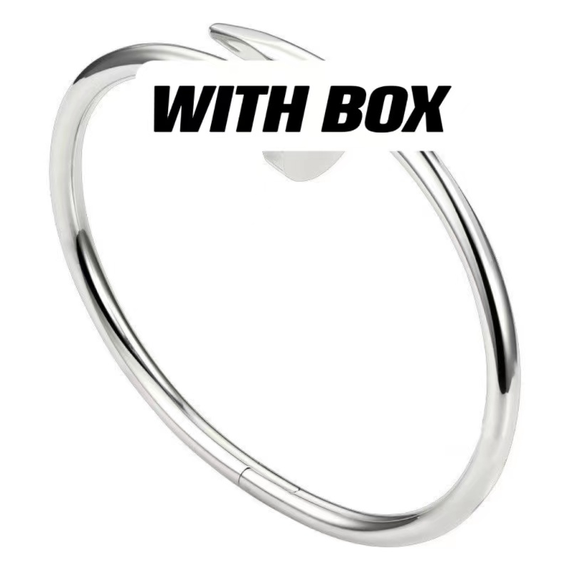 

luxury bangles Jewelry Plated diamond Designer bracelet bangle Titanium Steel Womens Classic girls wedding party gift lovers bracelets gold silver mens with box