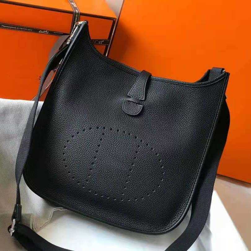 

Designer Bags Women's Fashion Simple Shoulder Crossbody Hollow Bucket Bag, Black
