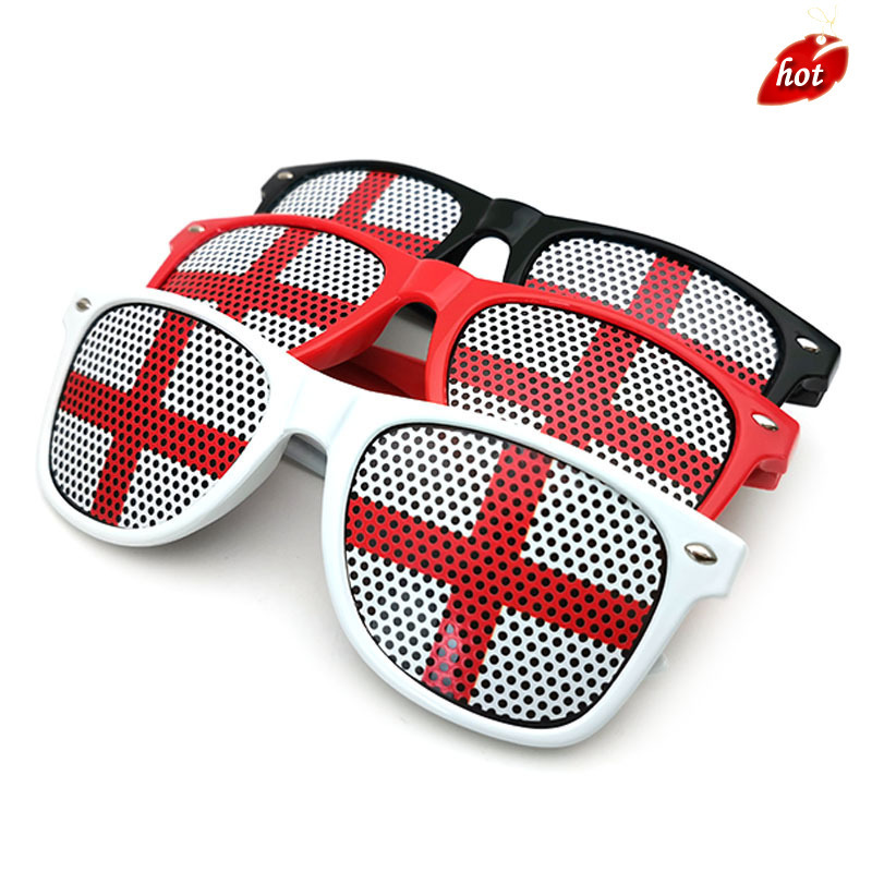 Sunglasses Brands Men's Women's 2022 Qatar World Cup England Flag Sticker Sunglass Eyelet Uv400