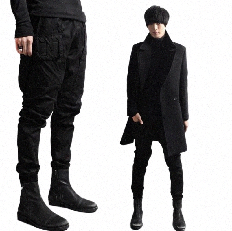 pantalon masculin 27-44 2021 hommes v￪tements coiffure coiffeuse chanteuse de fashion bottes de personnalit￩ harem plus costumes de taille1 d0gd