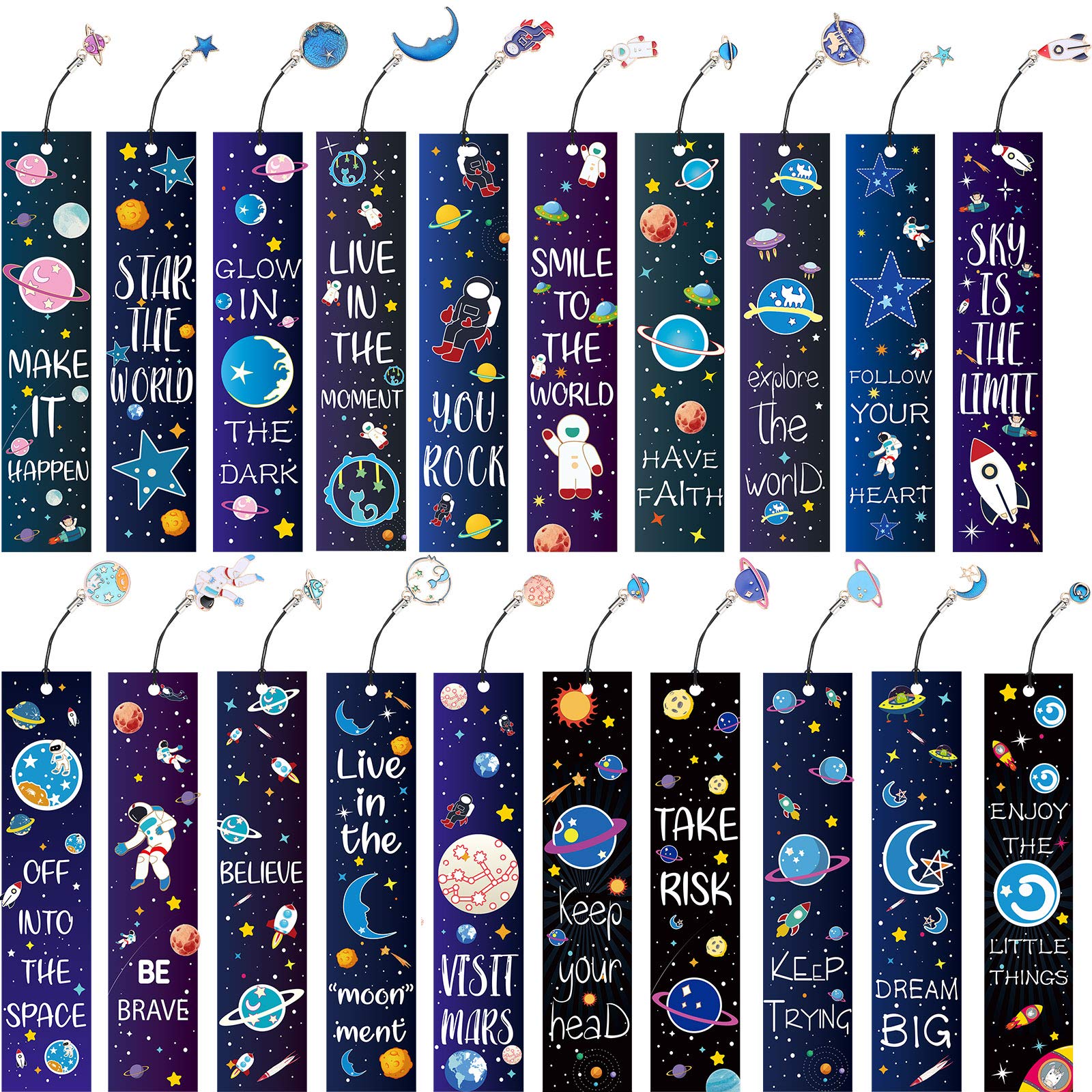 

Bookmark L Space Theme Bookmarks Set Inspirational Quotes With Metal Charms Encouraging School Prize For Students Kids Adts Yummyshop Amjke