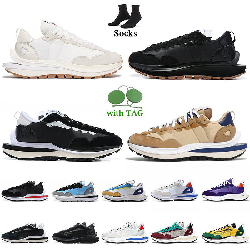 

2023 Sacais VaporWaffle LD Waffle Pegasus Running Shoes For Women Mens Black Sail Gum Nylon White Sesame Blue Void Fragment Wolf Grey, C28 villain red neptune green 36-45