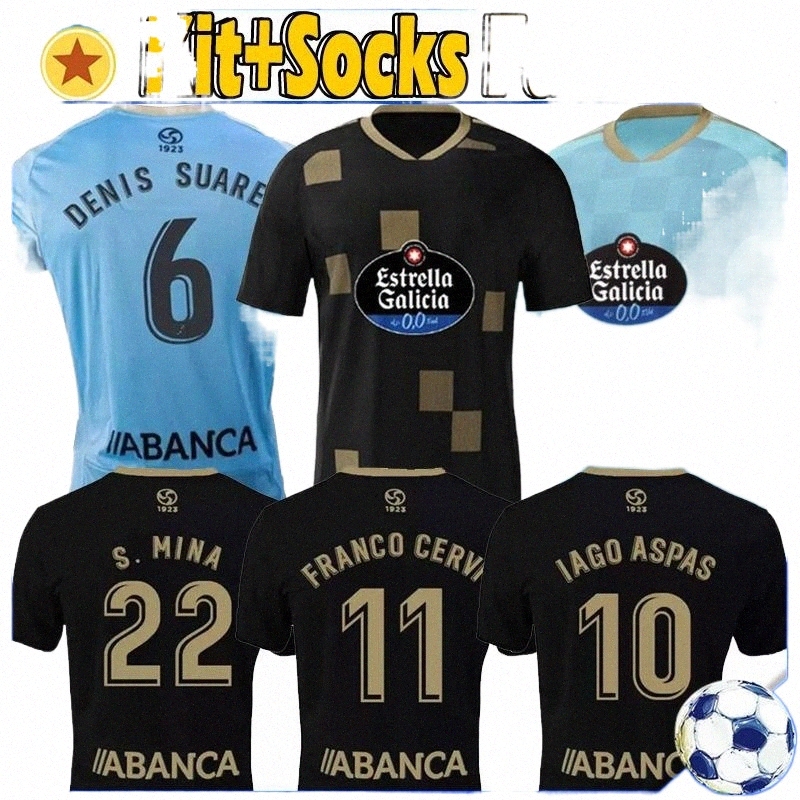 

2022 2023 RC Celta Soccer jerseys 2002 2004 de Vigo RETRO 22/23 camiseta chandal futbol uniforms IAGO ASPAS S.MINA SUAREZ Men kids kit socks full sets K70A#, Saierta 22-23 home patch