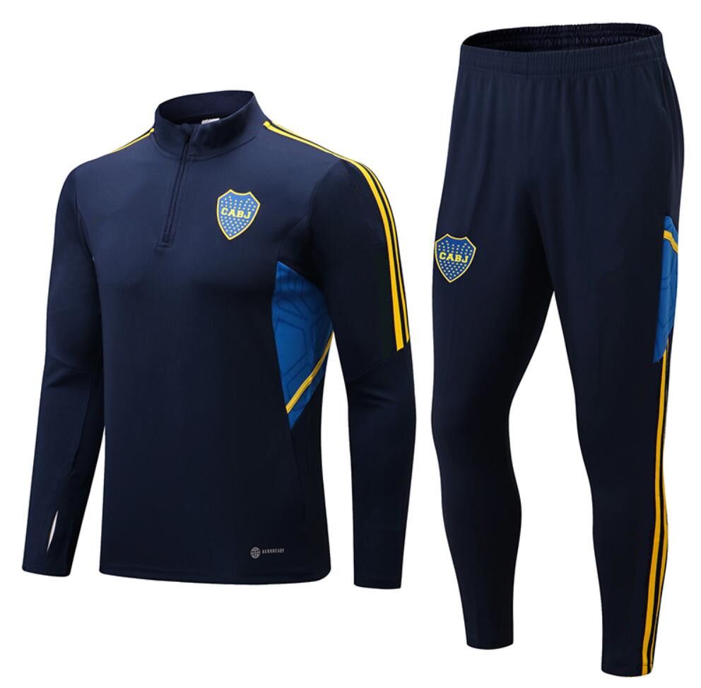 

2022 2023 Boca Juniors soccer jacket man tracksuit set 22/23 MARADONA TEVEZ DE ROSSI Long sleeve football training suit Sweater jogging