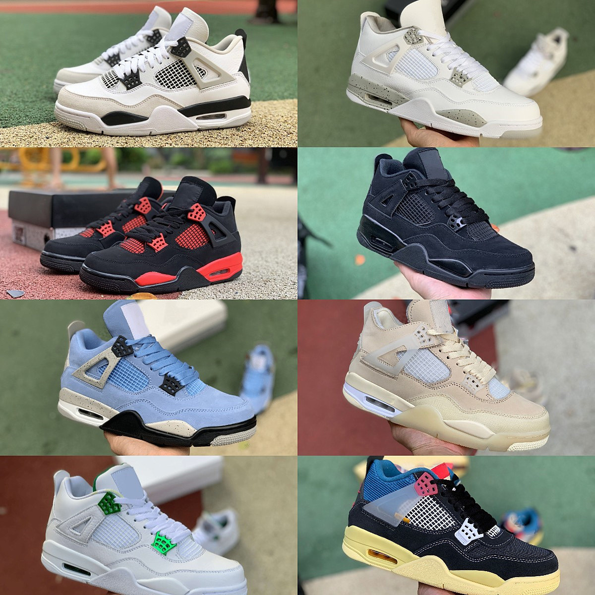

Designer Military Black 4 4s Casual Basketball Shoes Jumpman University Blue Mens Women NOIR Cement Cat Cream Sail White Oreo Infrared Pure Money Trainer Sneakers, Please contact us