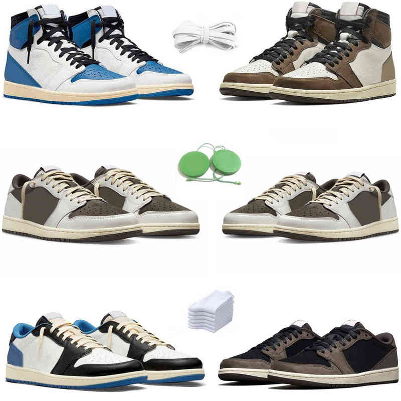 

1 1s Mens Basketball Shoes Sneaker Cactus Jack Reverse Mocha Fragment Sail Military Blue Ridgerock Shy Pink High Low OG SP Men Women, Pay for box