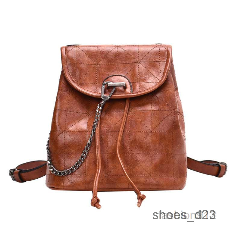 

Fashion School Bags Bags Women Backpack Bag Quilted Leather Handbag Multicolor Bag Lady School Handbag Books Bag Free ShippingMulti Pochett