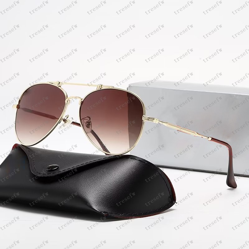 

Luxurys Designer Polarized Sunglasses Men Women Pilot Sunglasses UV400 Eyewear sun Glasses Frame Polaroid Lens With box A8125