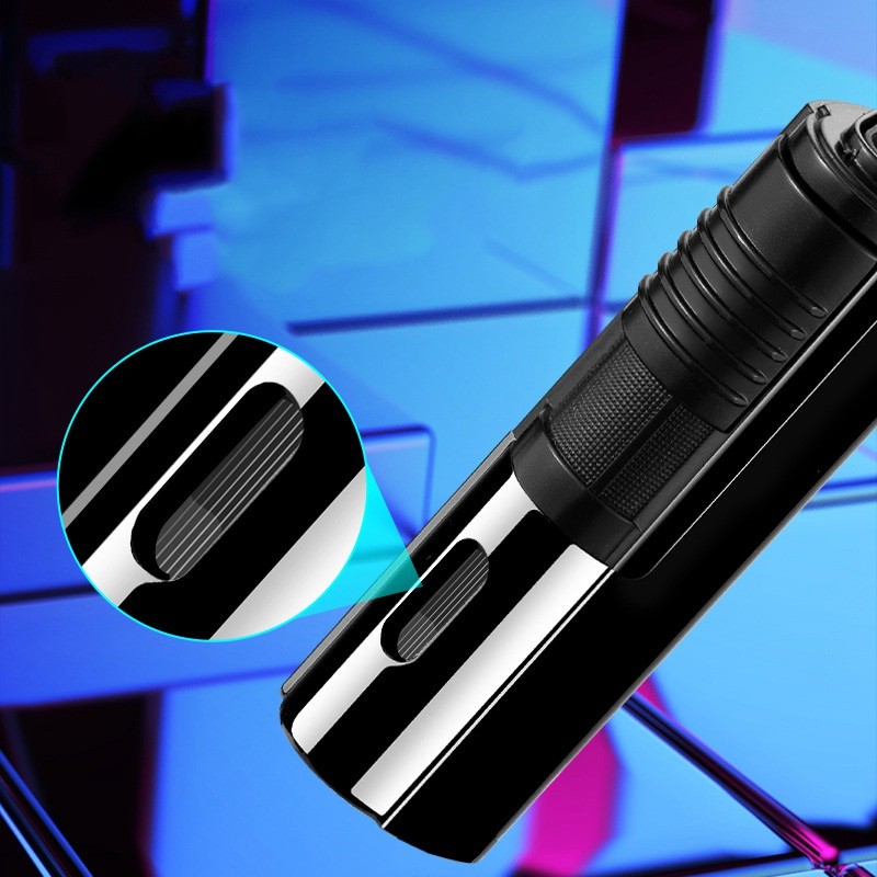 

Jet Gas Lighter Torch Windproof Metal Visible Gas Window Turbo Butane 3 Flame Multifunction With Cigar Cutter Lighters Smoking