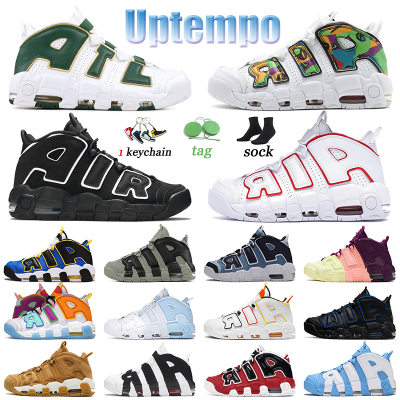 

2022 Basketball Shoes Men More Uptempos 96 Air Total Max Scottie Pippen White Varsity Red Green Multi-Color Black Bulls University Blue UNC UK Women Trainers Sneakers, A33 france 36-45