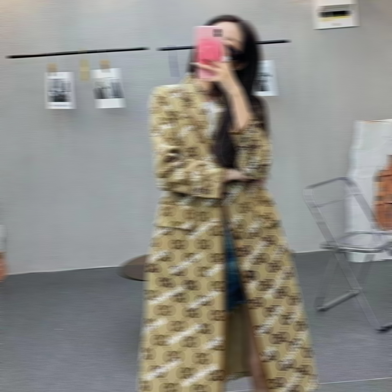 

E20 Autumn womens trench coats designer luxury Women Windbreaker body letter print jacket Loose Belt Coat Female Casual Long Trenchs Coat, Brown