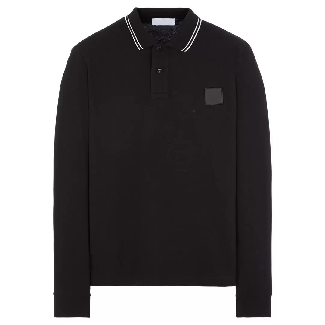 

Designer Mens Shirts Stone Polo Shirt Men Loose Long Sleeve Lapel Sweatshirt Island Casual Striped Thirts Shirt Comfortable Soft Button 01