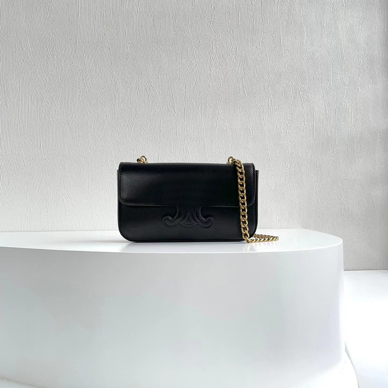 

Luxurys designer bag leather handbag hardware of the same color bag classic fashion metal Chain women's shoulder crossbody bags, Yellow