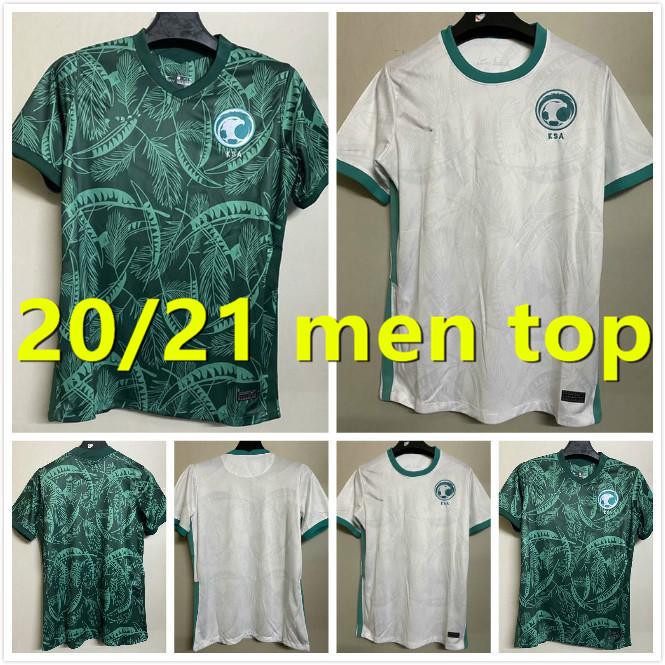 

Soccer Jersey Saudi Arabia soccer jerseys 20 21 National team Salem Al Dawsari Abudullah Alhamddan Firas Albirakan Men Kits football shirts, 20/21 home