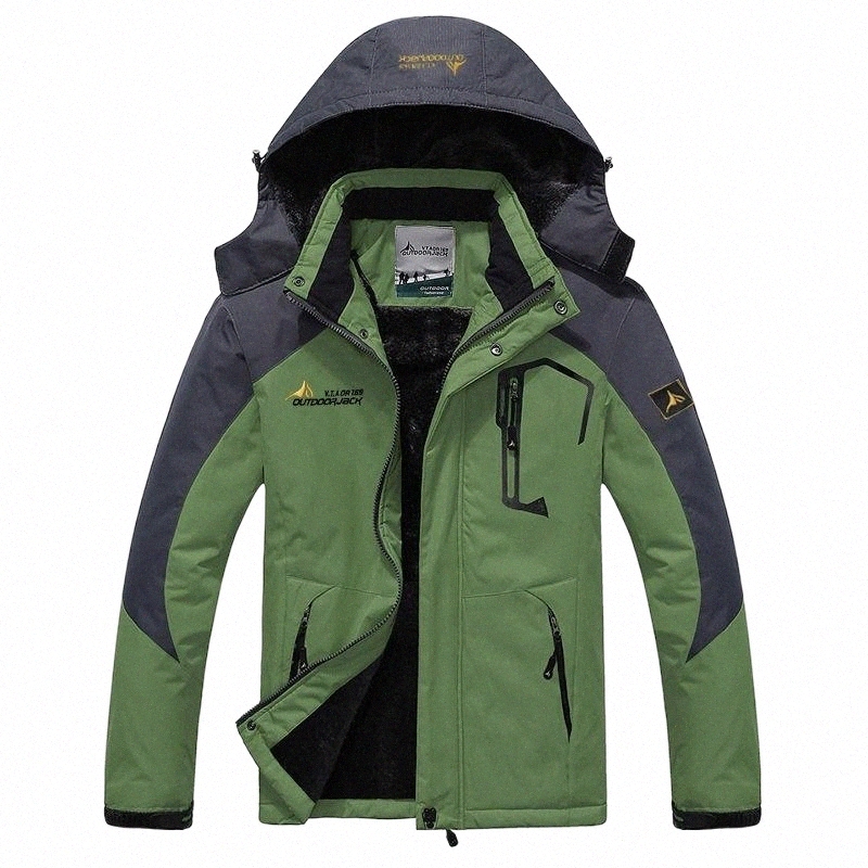 men's Jackets Winter Men Parka Coat Windproof Plus Velvet Thick Warm Fur Multifunctional Zipper Hooded Jacket Casual Male c6V6#