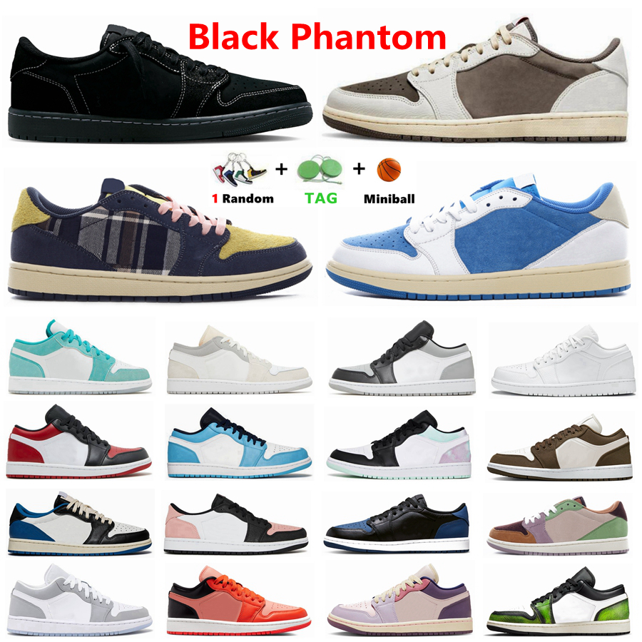 

Reverse Mocha 1s Jumpman 1 Low Basketball Shoes Black Phantom Homage UNC Triple White Court Purple Bred Toe Shadow Mystic Navy Panda Sports Outdoor Sneakers, 39