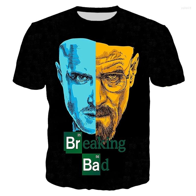 

Men's T Shirts Breaking Bad Shirt Summer Men Women 3D Printed Tshirt Fashion Casual Harajuku Style Oversized T-shirt Unisex Streetwear Cool, Yel30047
