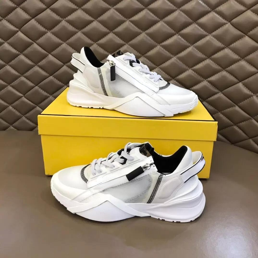 

FLOW Sneaker Shoes Designer brand Black Men's zipper rubber mesh lightweight sole Technical fabric outdoor sports running shoes B22 shoes, 10