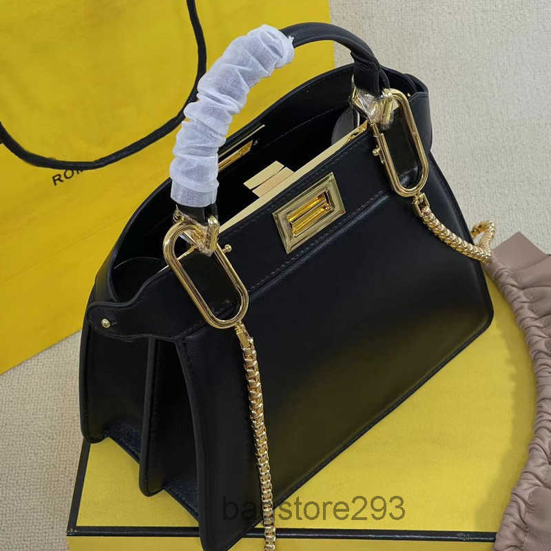 

Women Handbag Tote Bag Chain Crossbody Shoulder Bags Genuine Leather Removable Strap Solid Gold Metal Color Quality Wallet Handbags Purse, 4-23x18x11cm