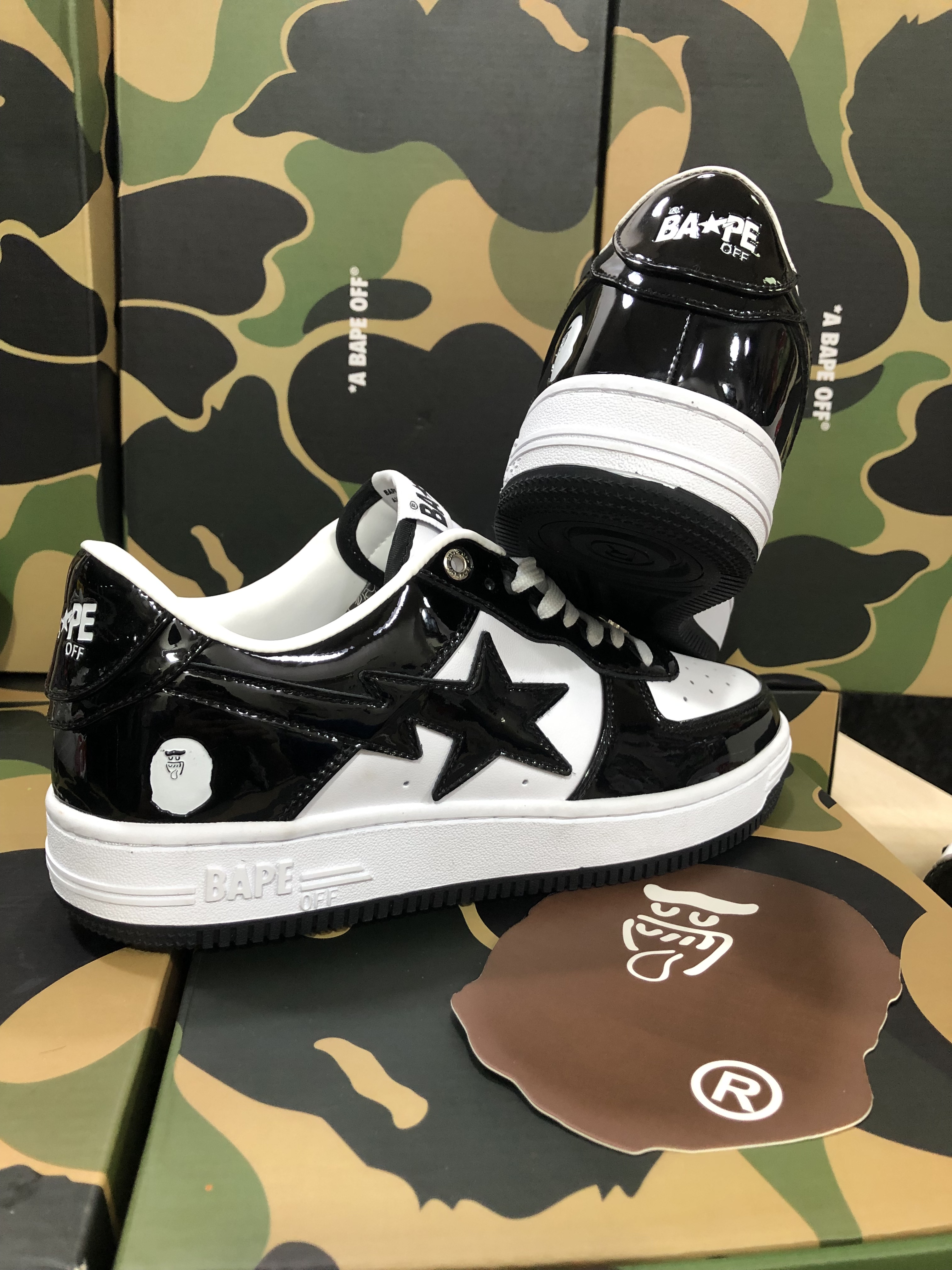 

Designer Camo Trainers Sports Sneakers Running Shoes Platform Shoe Black White Green Red Orange Camouflage Bapestas Baped Mens Bapesta Sk8 off Men&Women 36-45, B11