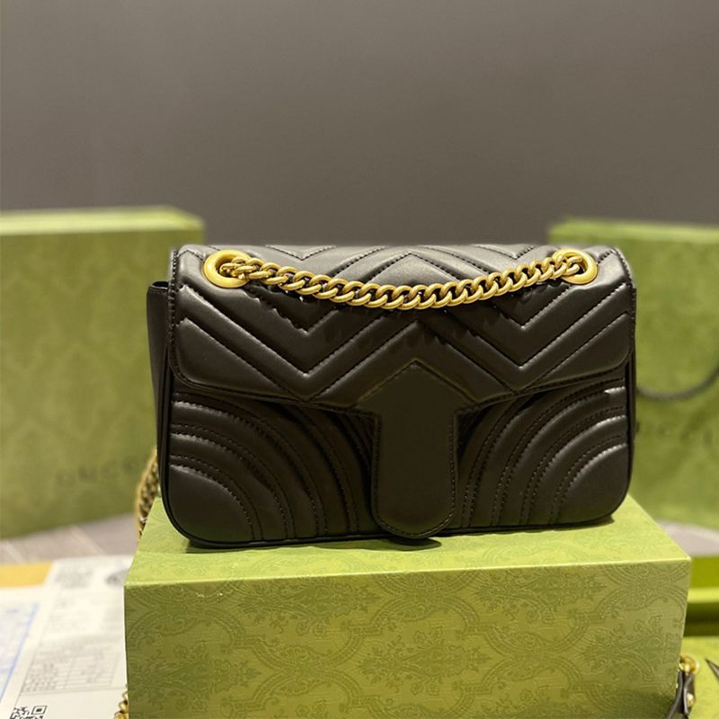 Designer Women Bags Marmont Handbags Wallet Fashion Classic Shoulder Crossbody Bag Leather Chain Handbag Luxury Brands Totes clutch Purse