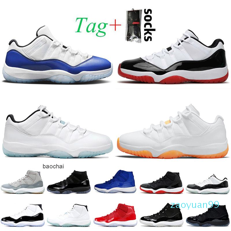 

Low Basketball Shoes Jumpman 11 11s Concord Bred Retro Legend Blue Citrus Jubilee 25th Anniversary Cool Grey Cap and Gown Barons, Item13 high white snakeskin 36-47