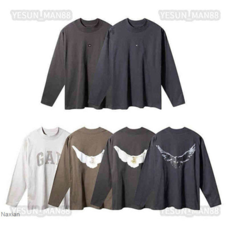 

Men' Hoodies Sweatshirts Designer Kanyes Classic Wests T Shirt Luxury Fashion Joint Name Peace Dove Printed Summer Mens And Womens Long Sleeves Naxian