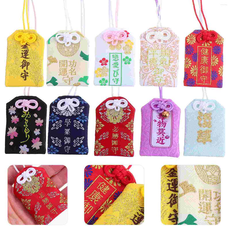 

Gift Wrap 10pcs Japanese Style Amulet Blessing Bag Fortune Omamori Charm Mixed