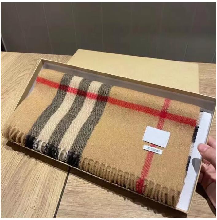 

Stylish Women 100% Cashmere Scarf Full Letter Printed Scarves Soft Touch Warm Wraps with Tags Autumn Winter Long Shawls