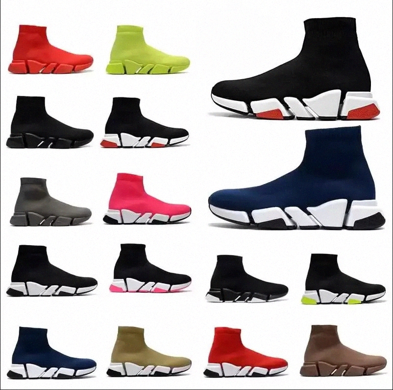 

Men women platform shoes sock boots socks mens trainers boot fashion cushion speed trainer 1 Triple balck womens shoe red with size 37-45 o3ki#, Yellow