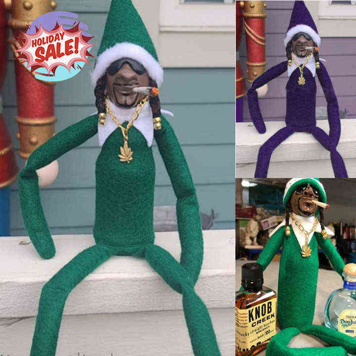 

Christmas Decorations Snoop on A Stoop Christmas Elf Doll Spy on A Bent Toys Festival Party Decor Home Resin Ornaments Figurines 2022 New Year Gifts T220919