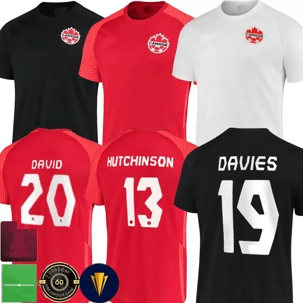 

2022 Canada Soccer Jerseys national team DAVIES DAVID world cup 2023 Maillot 22 23 HOILETT LARIN CAVALLINI LARYEA EUSTAQUIO football shirts kids kit women Uniform, Black