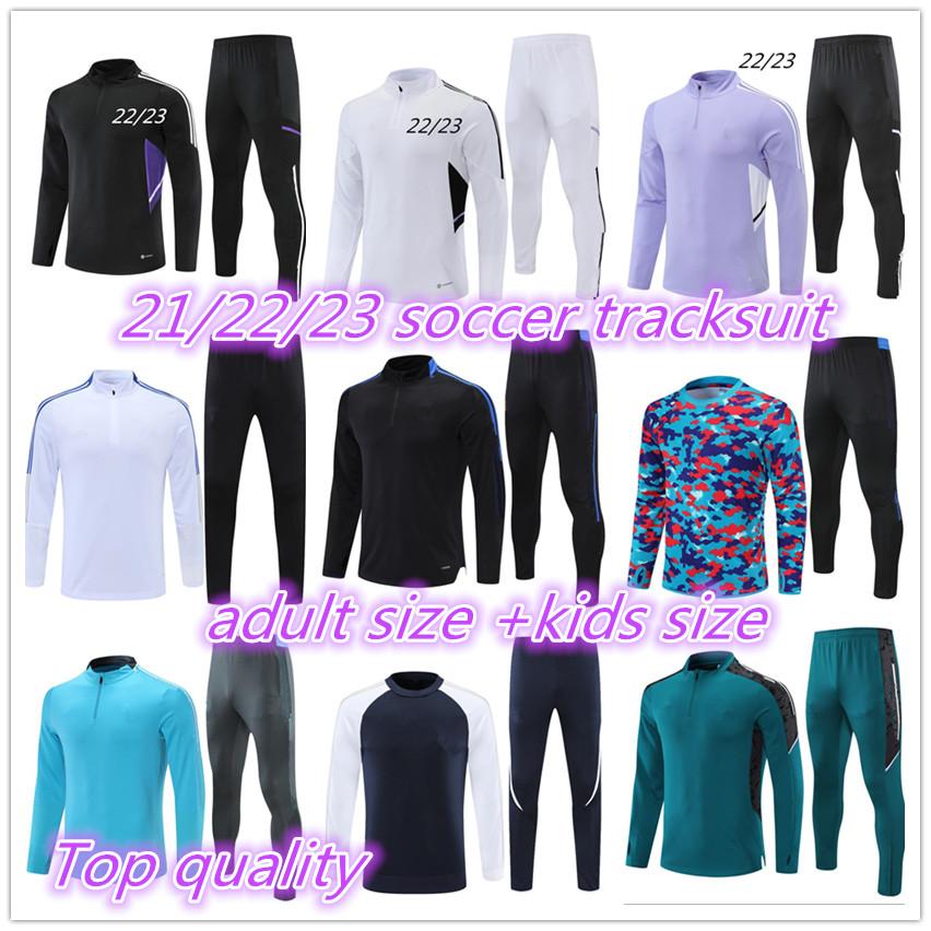 

2022 2023 Soccer Training Suit Men's Tracksuits Football Tracksuit Chandal CAMAVINGA Men Kids HAZARD BENZEMA MODRIC Survetement Long Sleeve madrid uniforms, Customize