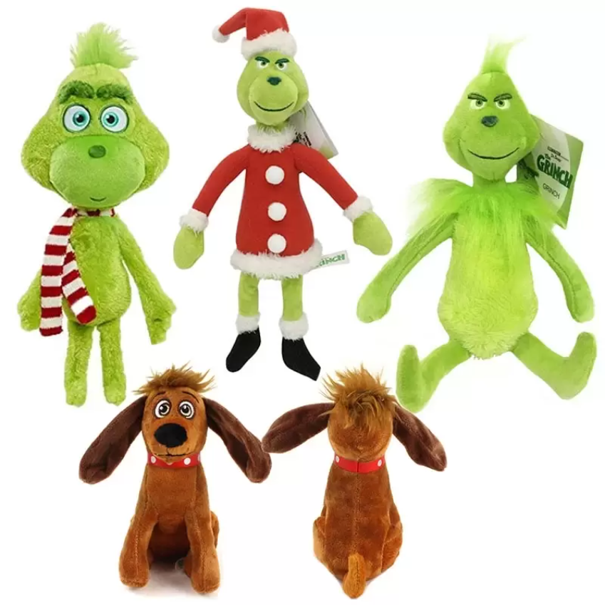 

18-32cm How the Grinchs Stole Plush Toys Christmas Soft Grinch Plush Toy Animal Dog Stuffed Doll For Kids Children Birthday Gift