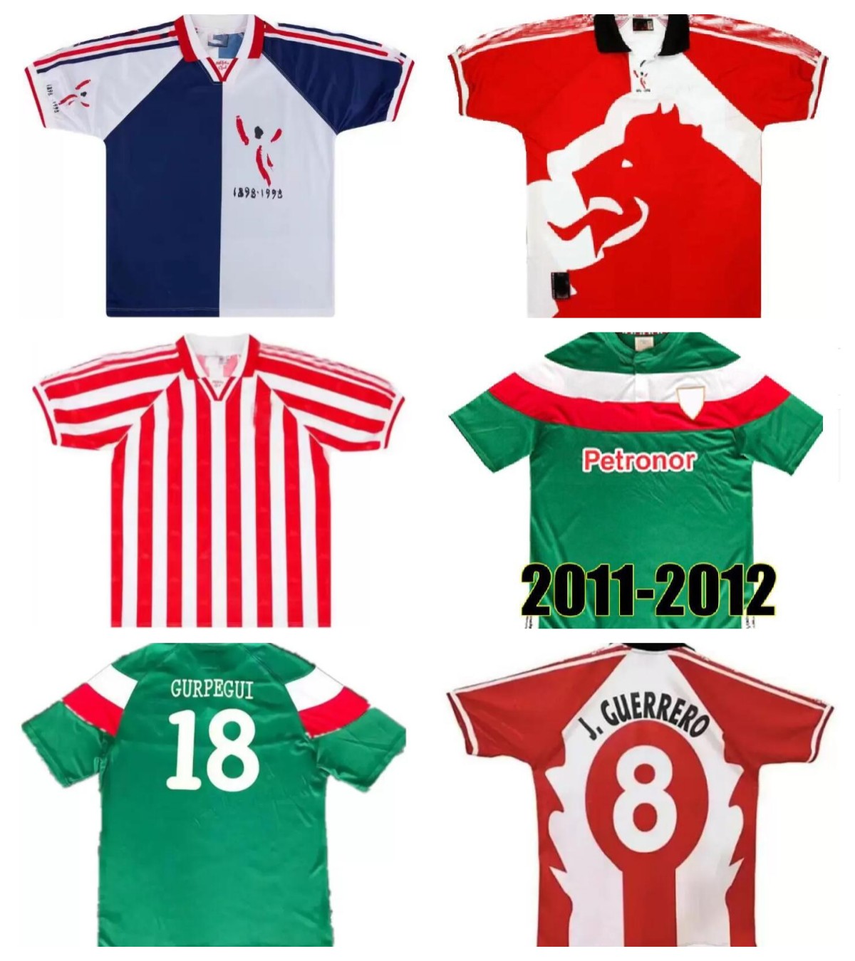 

Soccer jerseys 1995 1997 1998 2011 2012 Athletic Centenary rerto MUN ETXEBERRIA Retro Bilbao 97 98 Vintage Classic ROBERTO RIOS ZIGANDA ALKIZA NAGORE football shirt, Black