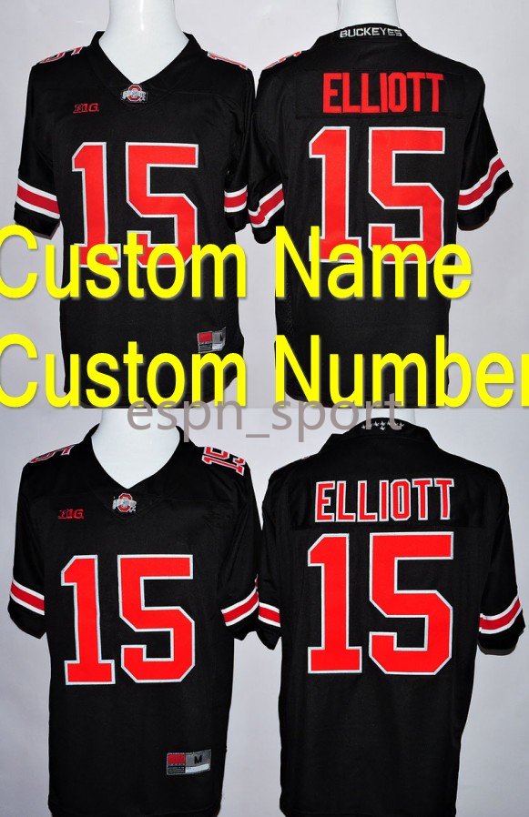 

Factory Outlet- Custom Black Buckeyes Jersey Personalized College Football Jersey Blackout Gear Ohio State Buckeyes Jersey For Men Women Kid