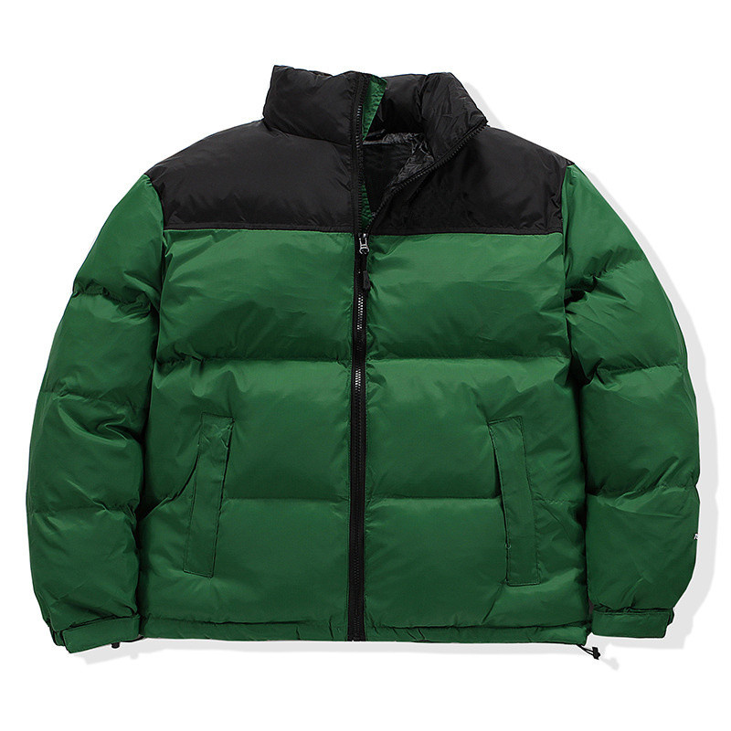 2023 Men Padded Down Coat Patchwork Embroidery Winter Thick Warm Women Outdoor Fashion Patchwork Parka Jacket