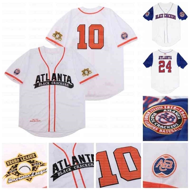 

GlaC202 Big Boy Atlanta Black Crackers Custom NLBM Negro Leagues Baseball Jersey Stiched Name Stiched Number Fast Shipping, 24 atlanta