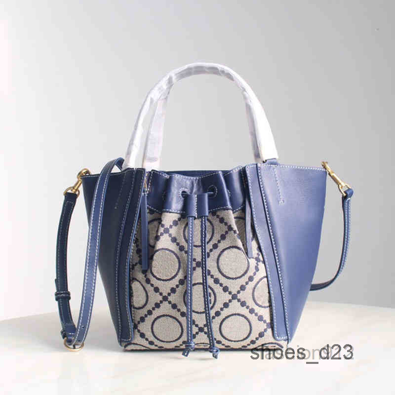 

Tote Evening Bags Women Handbag Designer Shoulder Bags Leather High Capacity Crossbody Female Color Matching Bucket 220331Multi Pochette