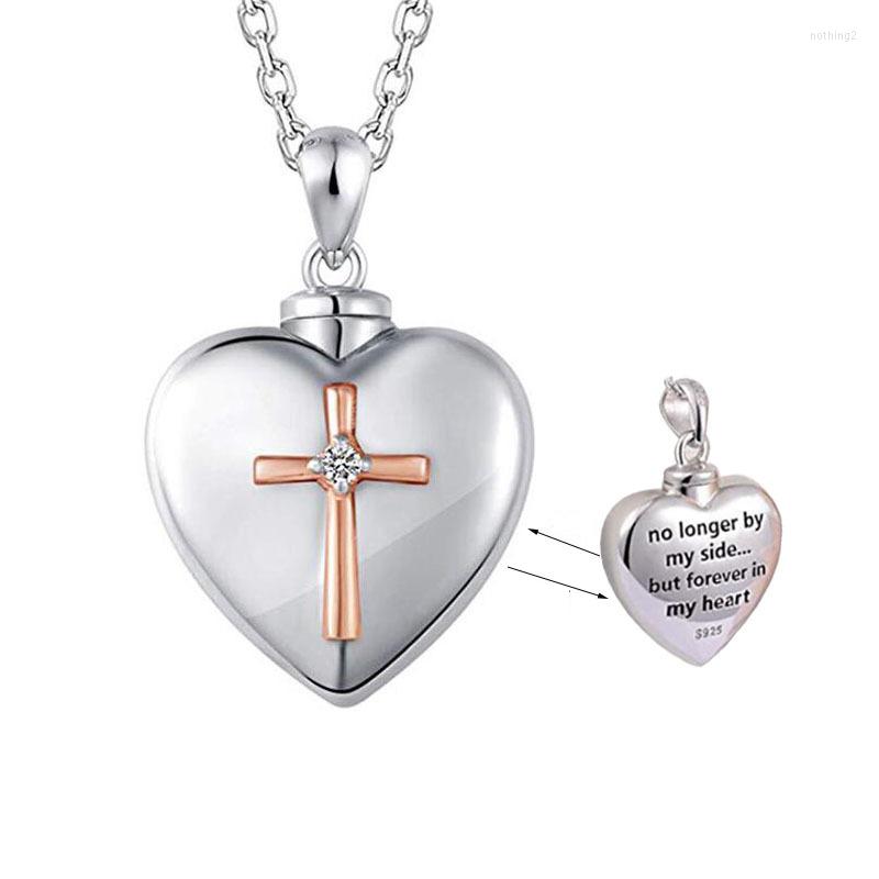

Pendants 1pc 316 Stainless Steel Heart Cremation Urn Necklace For Ashes Jewelry Memorial Pendant With Fill Kit And Gift Velvet Bag