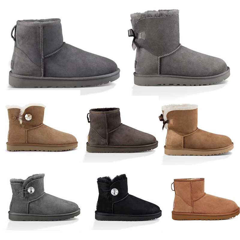 2022 Designer Booties Men Boots Women Snow Boots Sheepskin Suede Fashion Classic Knee Ankle Boot Woman Ladies Keep Warm 35-44
