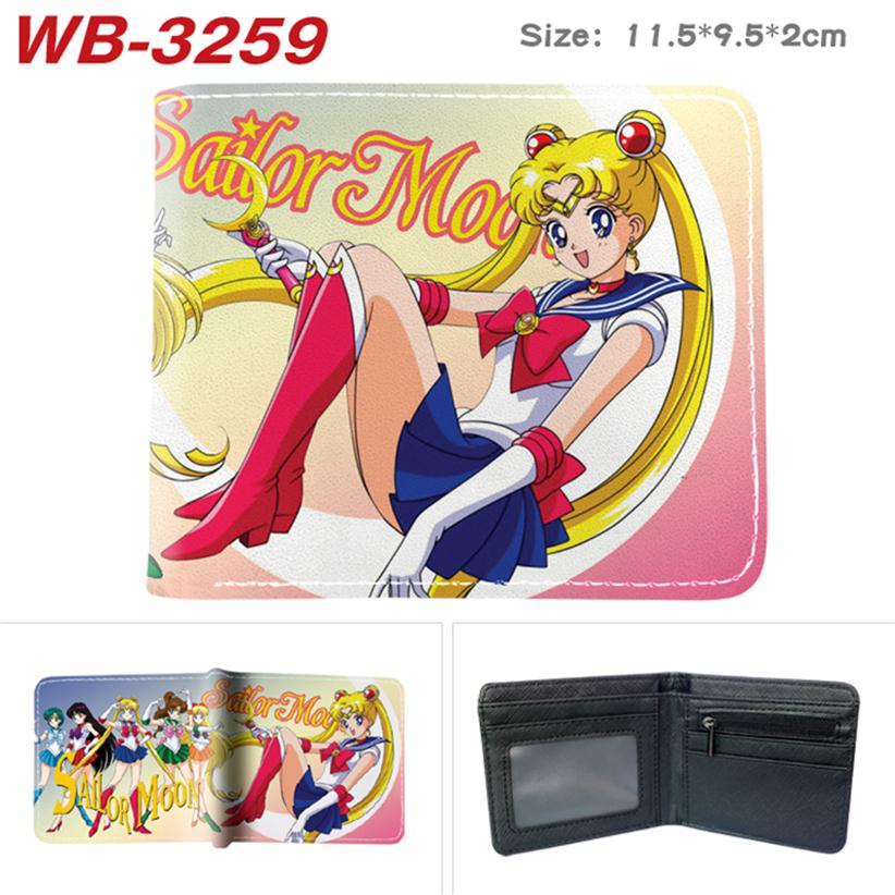 

Japanese Cartoon Anime Sailor Crystal Wallet Short Purse for Student Whit Coin Pocket Credit Card Holder cartoon wallets213L, Xqmsn210702 04