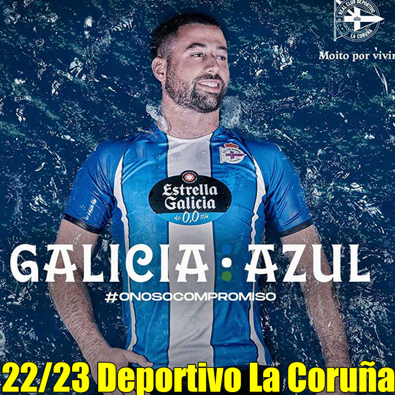 

22/23 Deportivo de La Coruna Soccer Jerseys Coruna Home Away MOLLEJO DEPORTIVISTA 2022 2023 M.KONE SABIN AKETXE SANTOS ESPIRITO ALEX B.Football Shirt, Lakeluniya 22-23 home