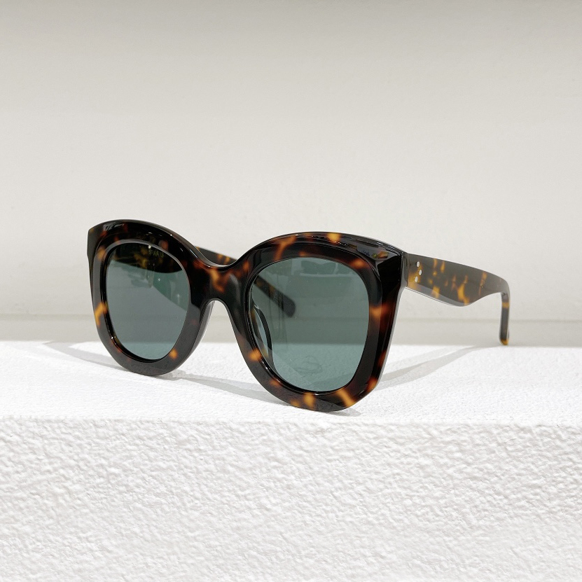 

Classic Havana Tortoiseshell Designer Sunglasses Green Lens 4005IN Gafas de sol Women Summer Retro Glasses Shades Occhiali da sole UV Eyewear