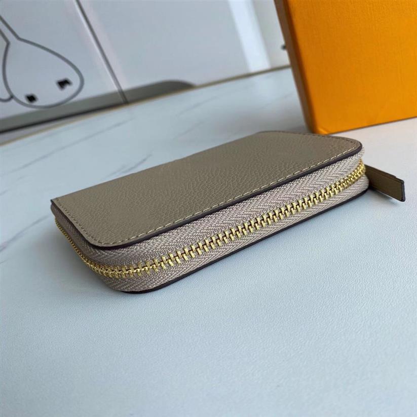 

EMPREINTE LEATHER ZIPPY COIN PURSE M69787 Womens Floral Compact Zip Around Wallet Card Holder Case Mini Pochette Accessoires Key P2766, Black