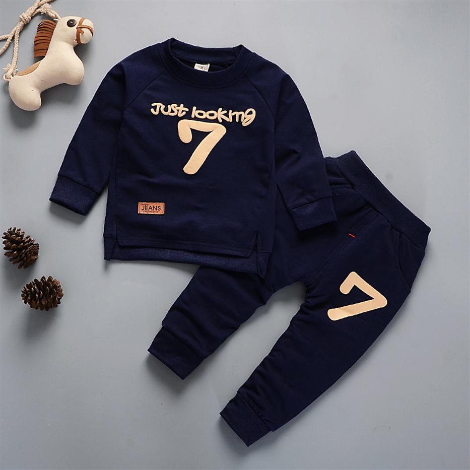 

Spring Autumn Baby T-shirt Pants Suits Toddler Tracksuits Children Boys Girls Style Clothing Sets Kids Clothes 1 2 3 4 5 YEARS LJ2008312995, Jg s 7 navy