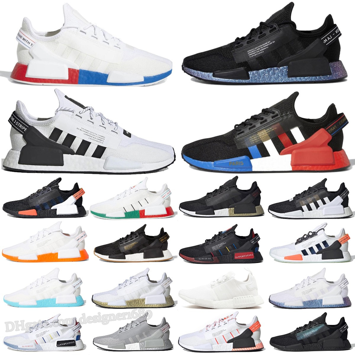 

Running Shoes Dazzle Camo Nmd R1 V2 Mens Aqua Tones Mexico City Metallic Core Black Munich Oreo Og Men Women Japan Outdoor Trainers Sports Designer sneakers, Box