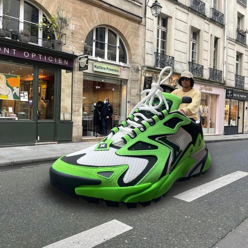 

Runner Tatic Sneakers Designer Mens Casual Shoes mesh and calfskin shoe rubber sole stylish lady Sneaker look outdoor running lace-up sneaker size 38-46, I need to see other products