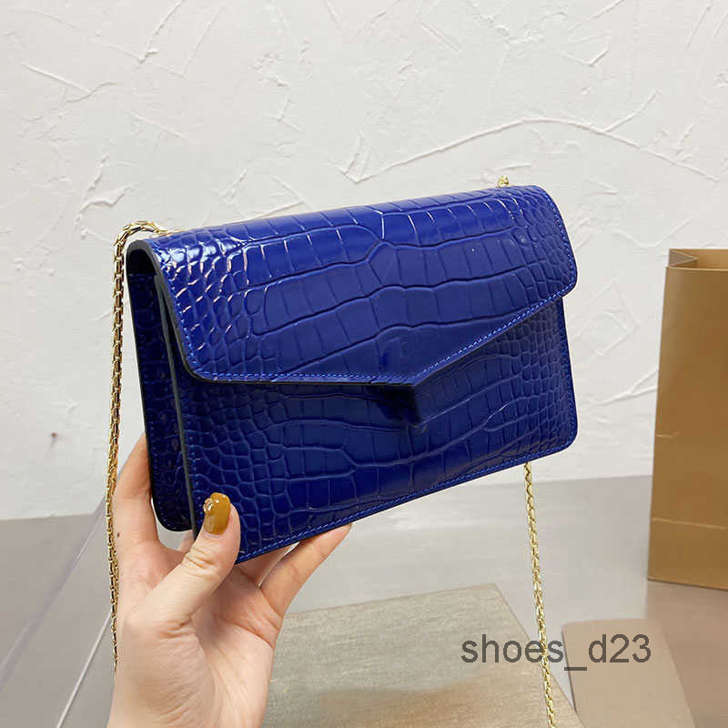 

Skin Leather Calf Gold Chain Bag Women Flap Crossbody Handbag Stripes Shoulder Back Package High Quality Wallet Multiple colors