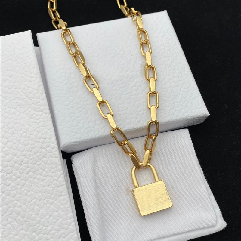 

Fashion gold Lock necklace pendant chains bracelet for mens and Women Party Wedding Lovers gift hip hop jewelry with bag258z
